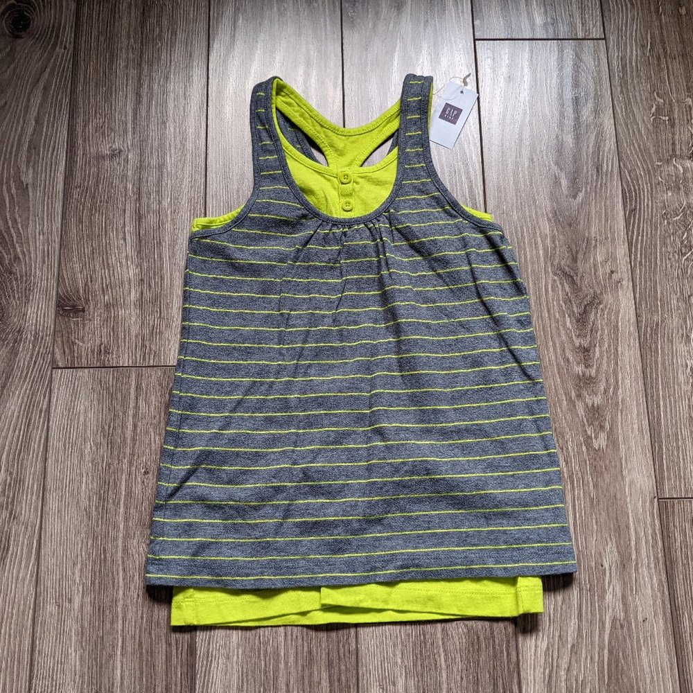 [KIDS 2/$30] NWT Kid Girl (XS 4/5) - GAP Double Tank